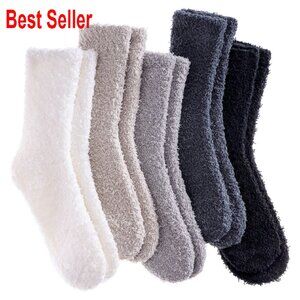 Super Soft Fuzzy Plush Winter Slipper Socks Cozy Home Wear Stretchy